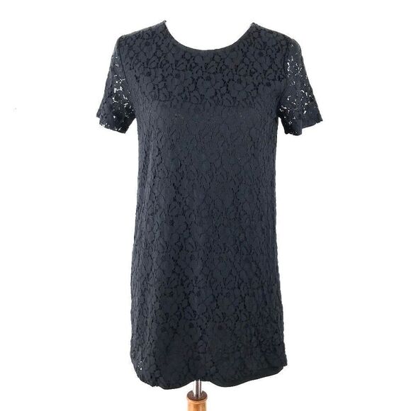 W118 By Walter Baker Black Lace Shift Dress - Picture 1 of 4